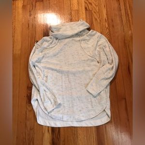 Ava and Viv funnel neck long sleeve French terry top